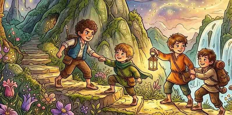 fun size boys legrand chase story theme illustration