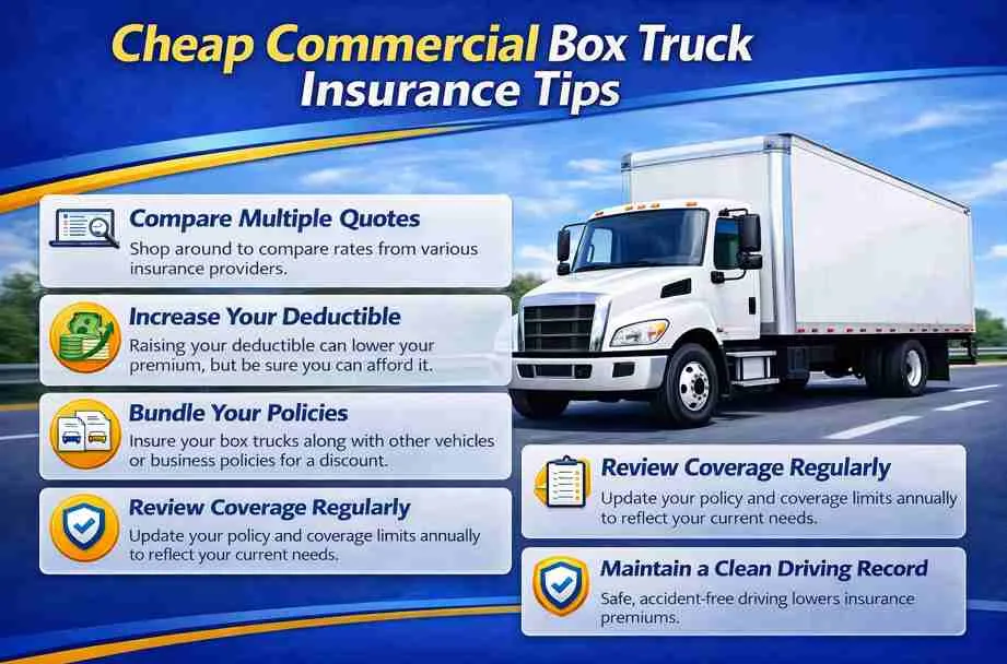 cheap commercial box truck insurance tips