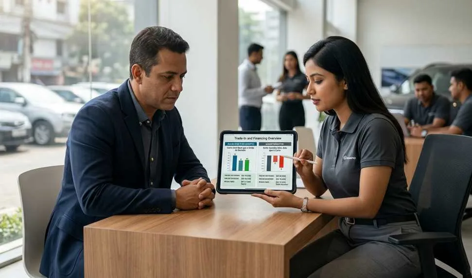 can you trade in a financed car positive versus negative equity