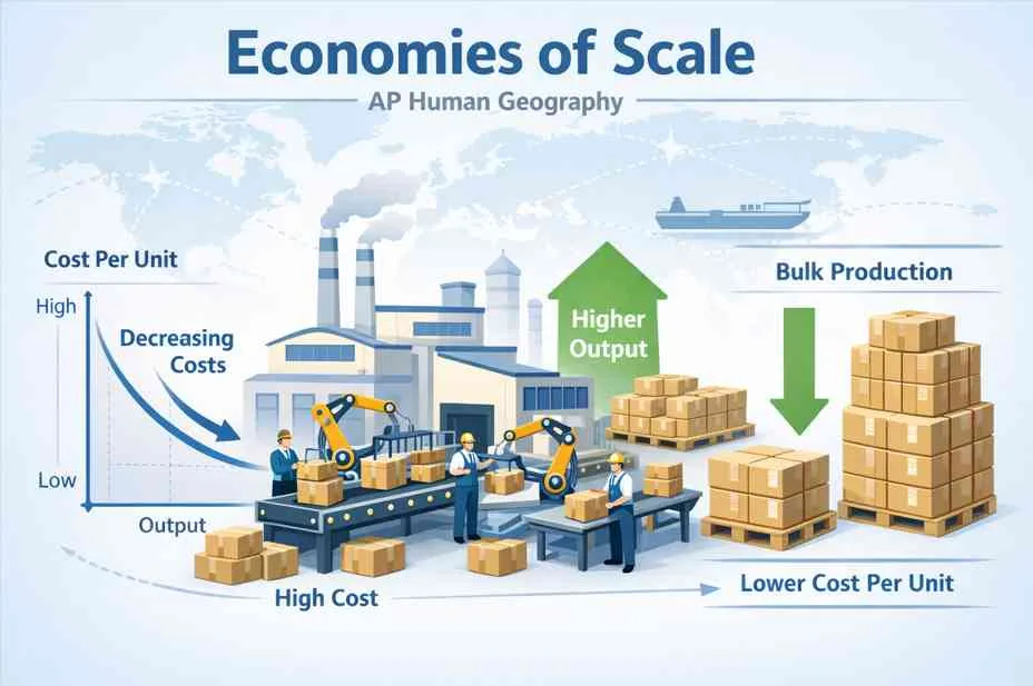 Economies of Scale AP Human Geography, Complete Guide to Meaning, Examples, and Why It Matters