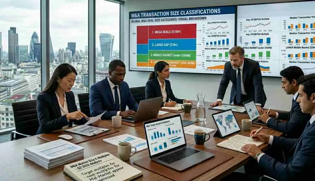 M&A Transaction Size Classification Criteria, Complete Guide to Small, Middle Market, Large, and Mega Deals